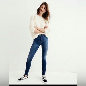 Madewell 10' High-rise Skinny Jeans in Dark Indigo